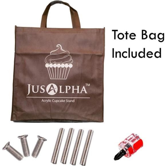 5 Tier Round Acrylic Cupcake Stand-Cake Stand-Dessert Stand, Cupcake Tower - Picture 6 of 8